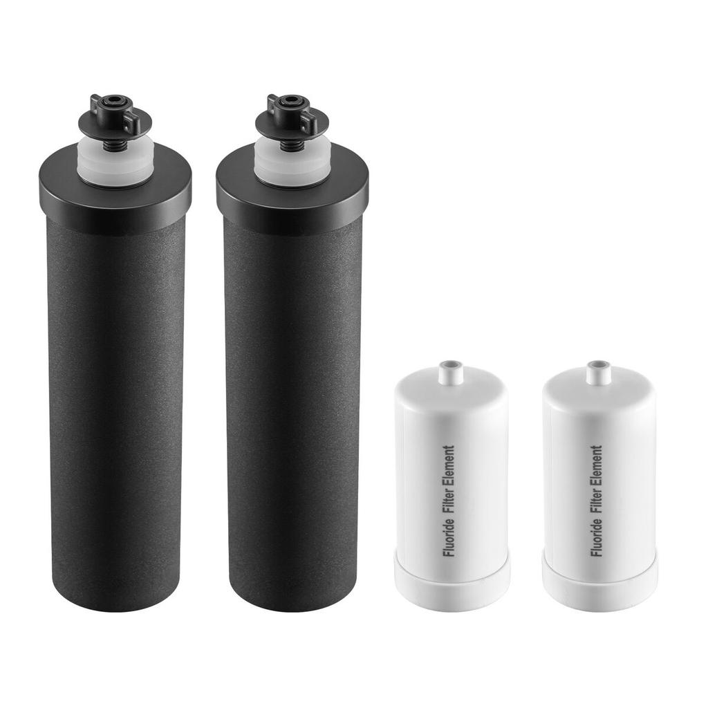 Water Filters Replacement, Purification Elements, Replacement Filters, Gravity Water Filter System, Compatible with Most Brands, Pack of 4 (2