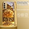 Таинственный черный кот Для Samsung A 31 32 A33 A34 35 14 A15 13 A16 25 26 50 52 53 54 55 56 70 71 72 73 Золотой стеклянный чехол для телефона
