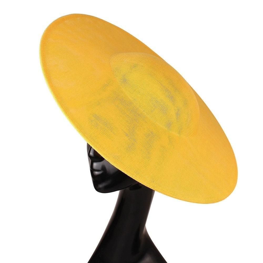 Solid Color Mesh Hat Wide Brim Masquerade Top Hat Fashion Vintage Fascinator Hat  Girl