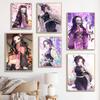 Anime Characters Frameless Canvas Painting Cartoon Poster Mural Bedroom Home Decor Cuadros Child Gift