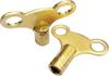 TAURISH Radiator Bleed Key- Radiator Valve Clock Key for Bleeding and Air Vent- Made of Solid Brass- Pack of 2
