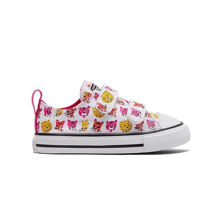 Converse Детские низкие кеды Chuck Taylor All Star 2V Розовые Белые Желтые 771477C