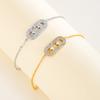 Fashion Single Point Oval Zircon Bracelet for Women Ornament Bangle Female Bridesmaid Gift