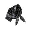 Soft Soft Satin Kerchief Floral Print Satin Hair Scarf Retro Silk Square Scarf  Headwear Accessory