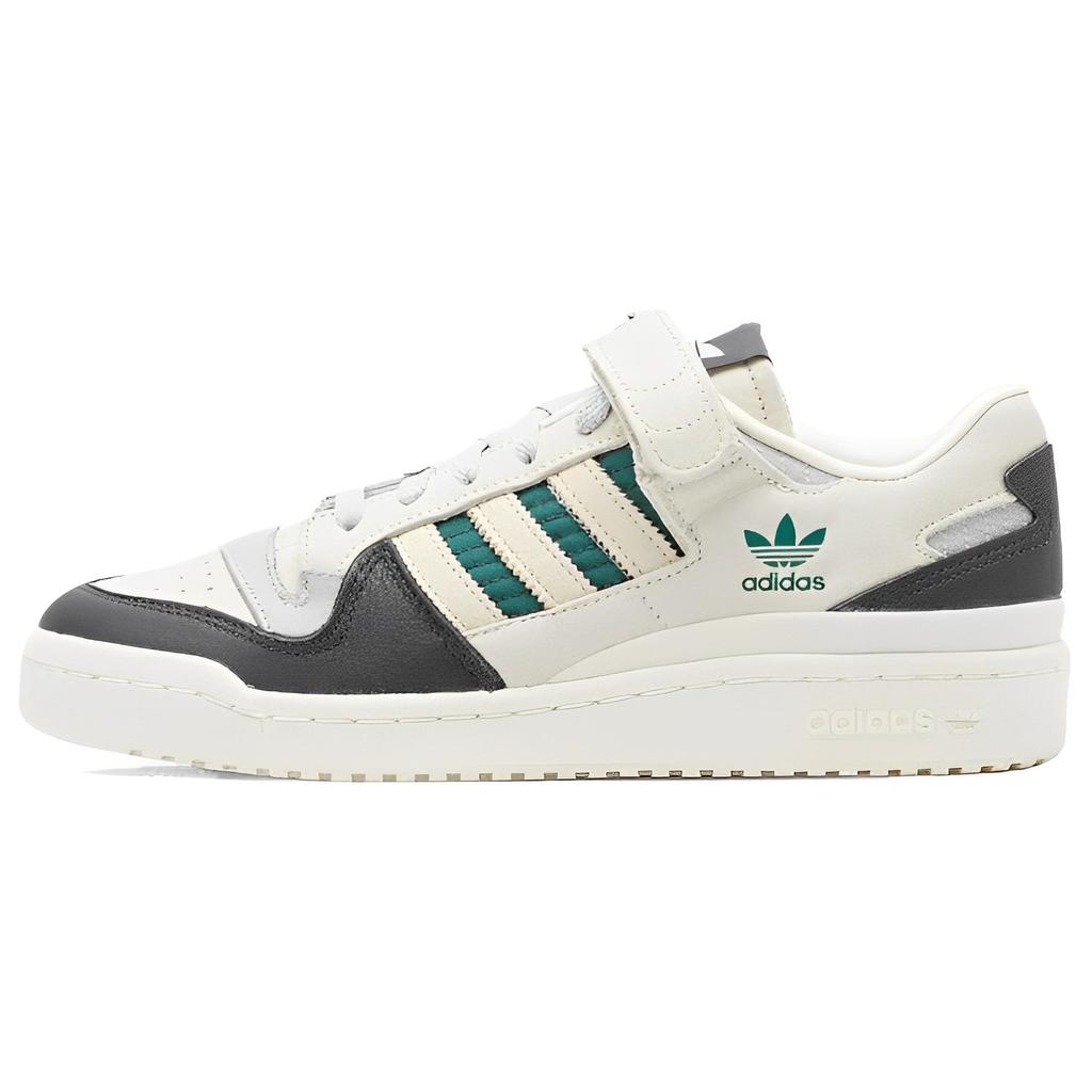 Adidas Forum 84 Low Off White Green Unisex Sneakers Cream Wonder-White Collegiate-Green HQ6938