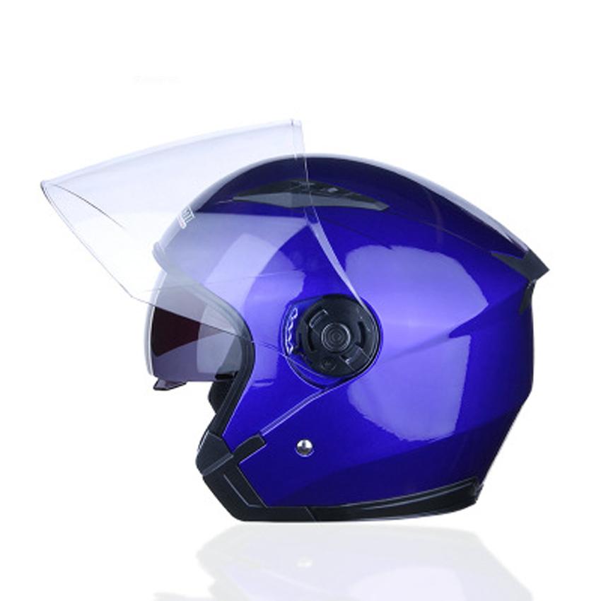 Высококачественные мотоциклетные шлемы, электрический велосипедный шлем с открытым лицом, двойные линзы, козырьки для мужчин и женщин, летний скутер, мотоциклетный шлем в горошек