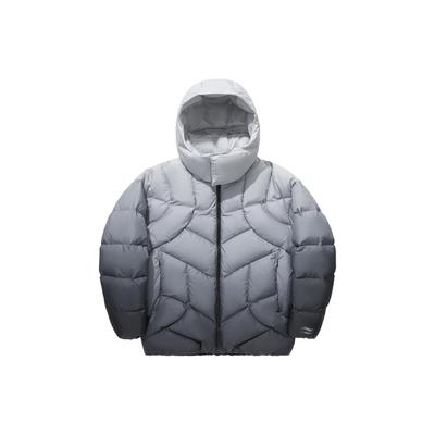 Li Ning X Steven Harrington Градиент Свободный Сплайсированный Пуховик Унисекс Верхняя Одежда Градиент-Антарктида-Серый AYMT377-3