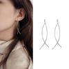 Crossed Line Chic Earrings Japanese Influence Sweet And Individual Charming