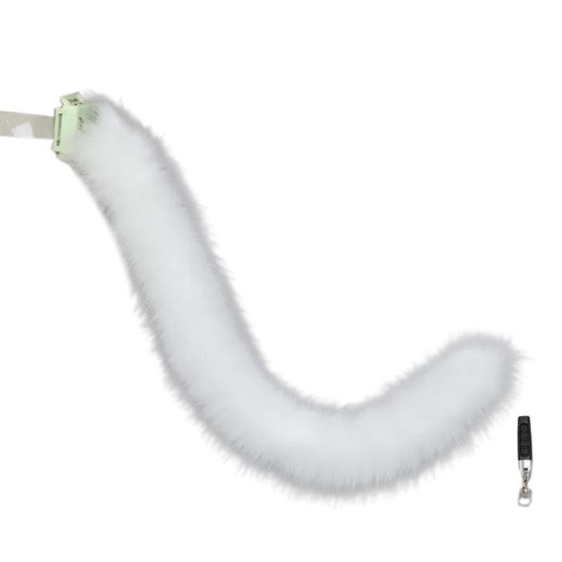 Костюмы для косплея животных Электрические подвижные Искусственный мех Кошки Лисы Хвост Пушистый хвост для вечеринки на Хэллоуин Аксессуар для костюма