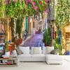 3d Континентальные Уличные Обои Цветочный Пейзаж Расширяющаяся Настенная Фреска Гостиная Спальня Настенная Фреска