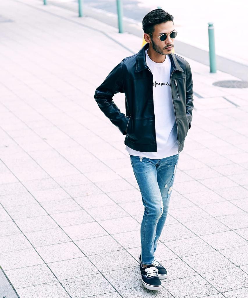 Shop Reproduction Leather S F Black Genuine Leather Lightweight Long Rider Double Rider Single Rider Leather Jacket [JIGGYS SHOP] Ziggy's Men's