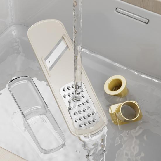 Овощерезка 3-в-1, терка, из нержавеющей стали, кухонный комбайн для нарезки, машина для нарезки с защитой для рук, жульен, пюре