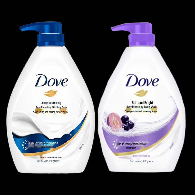 DOVE Глубоко питающий и осветляющий гель для душа, двойная упаковка