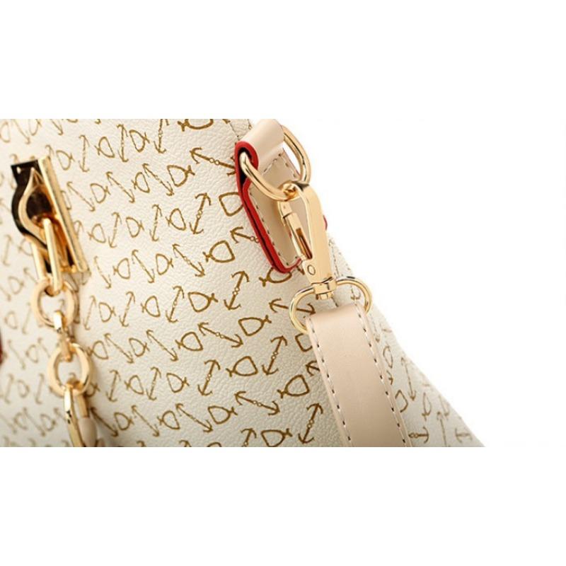 2024 Новая модная сумка из пяти частей класса люкс на одно плечо с большой вместимостью из кожи с дизайнерским дизайном