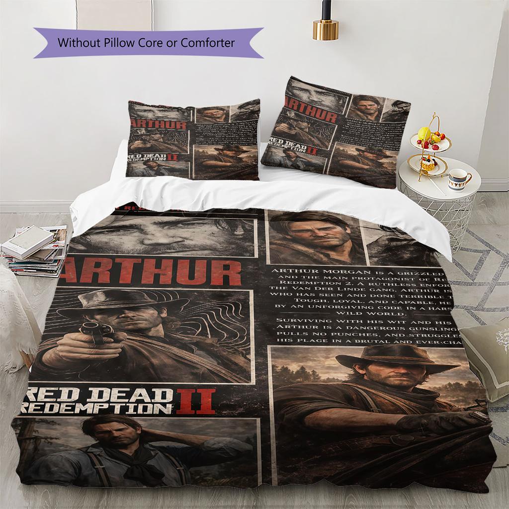 Arthur Bedding Quilt Set Quilt Cover Pillowcase Home Decoration Birthday Gift (1 * duvet cover + 2 * pillowcase, without core)