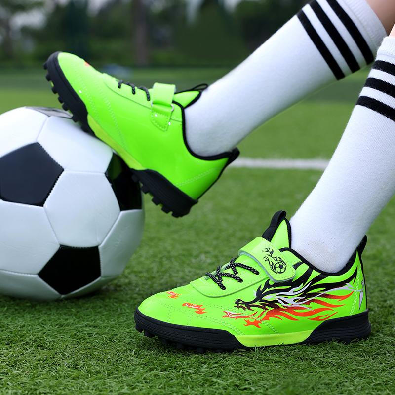 31-39 Children Football Shoes Youth Short Spike Rotating Button Football Shoes Training Boys Kids Football Boots
