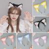 Japanese Style Headband Plush Cat Ear Decor Hair Hoop Gift Making Brightly Colored Dressing Prop Hair Accessories