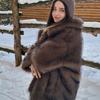 Autumn And Winter Thickened Dyed Pointed Fox Fur Jacket Lazy Wind Fluffy Plush Coat Suit Collar Imitation Fur Jacket