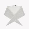 Saint Luxure 100% Wool Triangle Petite Muffler Light Gray