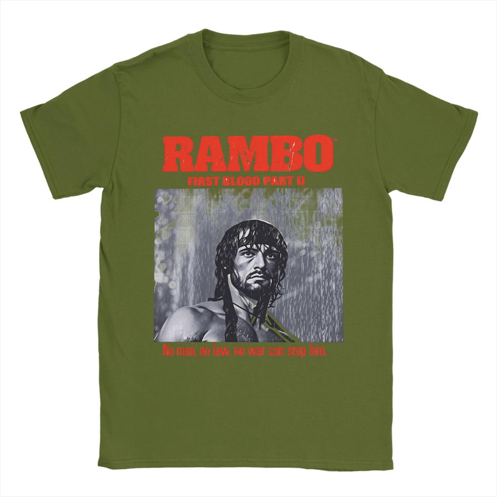 Rambo First Blood John In Ravine I Didnt Do Anything Cotton TShirt For Mens Leisure Tee Shirt Oversize Casual Clothing