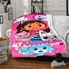 Customiz Name Personality Gabby's Dollhouse Blanket Soft &Warm Sofa Office Bed Travel Lunch Break Blanket, Gift Suitable All Seasons