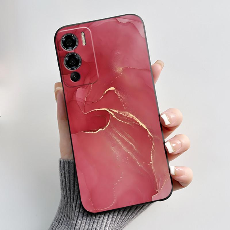 Shockproof Phone Case For Doogee N60 Pro Casing Soft Silicone Beautiful Aurora Snow Mountain Forest Pattern Black Cover