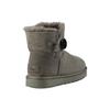 UGG Mini Bailey Button Ii Boot Fleece Lined Gray Women's Sneakers 1016422-GREY