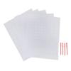 5Pcs Versatile White Plastic Canvas Sheets Plastic 33.5x26cm Knitting Canvas Sheets Embroidery Mesh Sheets For Yarn Crafting