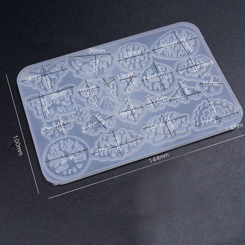 Earring Resin Molds Pendants Molds Casting Silicone Molds DIY Handcraft Jewelry Keychain Making Tool