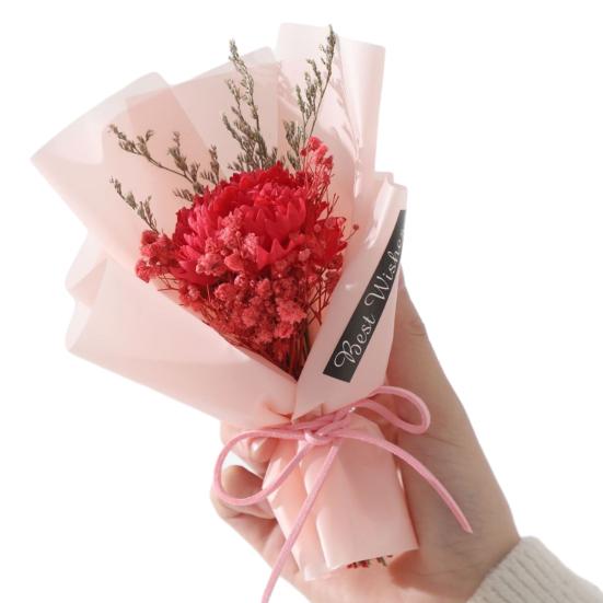 Мини-букет из искусственных мыльных цветов, композиция из искусственных гвоздик/подсолнухов и гипсофилы, подарки на День святого Валентина для женщин, лучшей подруги, девушки