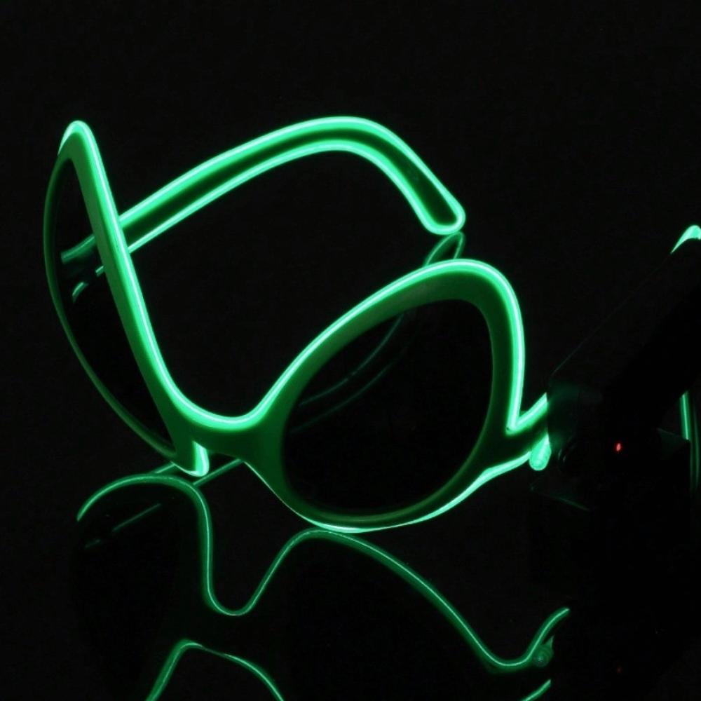 Weird Design Glow In The Dark Sunglasses Flashing LED Halloween Cosplay Eyewear Photo Booth Prop