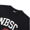 New Balance Футболка Half Club Nbned32743 Bk Nbsc с большой графикой, унисекс, с коротким рукавом