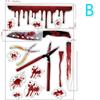 1 Pcs Halloween Decorations Blood Prints Wall Stickers Blood Footprints Ghost Props Easter Stickers Window Stickers
