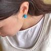 Geegee [silver925] Turquoise Gemstone Earring