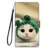 Милый Кото-Волк Узор Кошелек Флип-Кейсы Для iPhone 15 Pro Max 14 Plus 13 12 11 Pro Max Держатель для карт Подставка Чехол-Книга для Телефона