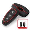 Silicone Key Cover Protection Shell Fob For Ford Fiesta Transit Custom Mondeo Kuga 2 Ecosport Focus Mk4 3 Button Flip Folding