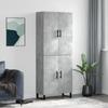 VidaXL Highboard Concrete Grey 69.5x34x180 Cm Engineered Wood 3195703