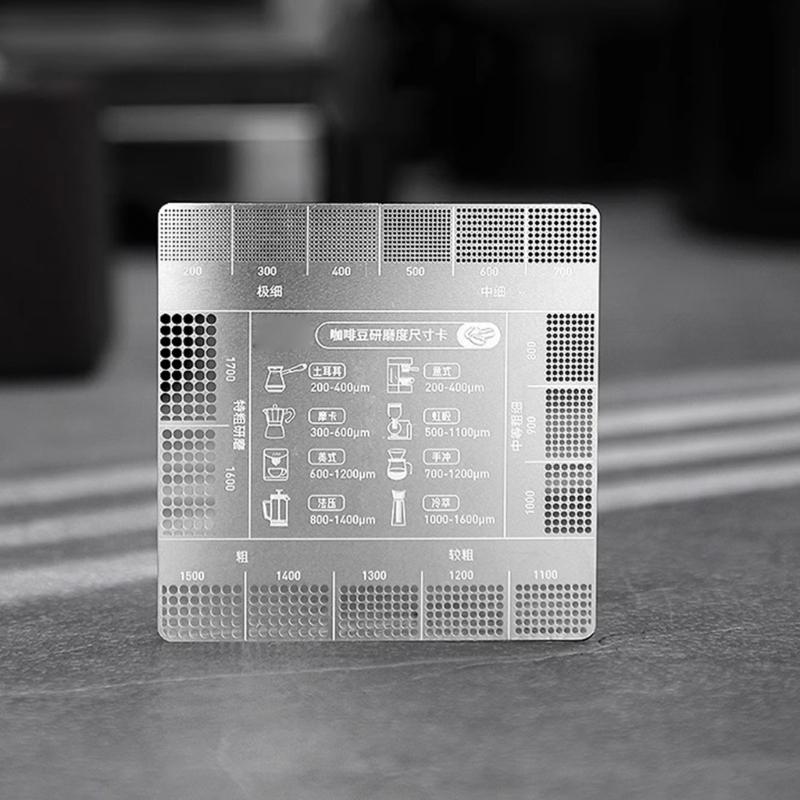 Карточка-справочник по помолу кофе Таблица размеров помола для точного заваривания и усиления вкуса для дома, кухни и кафе