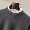 Новый свитер из 100% кашемира с полувысоким воротником, подростковый, высококачественный свитер из чистого кашемира для мужчин