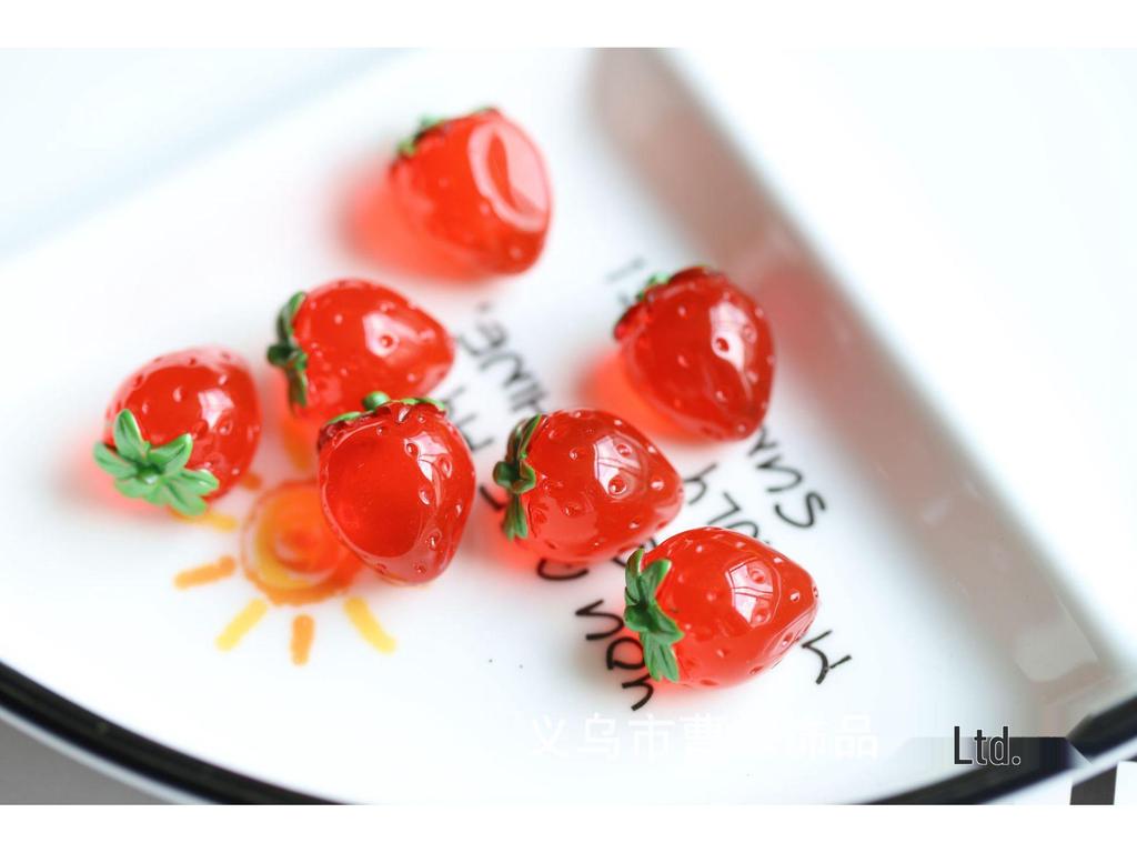 3D Прозрачные Фруктовые Эпоксидные Украшения: Персиковый, Авокадо и Клубничный Аксессуары-резинки для волос для детей