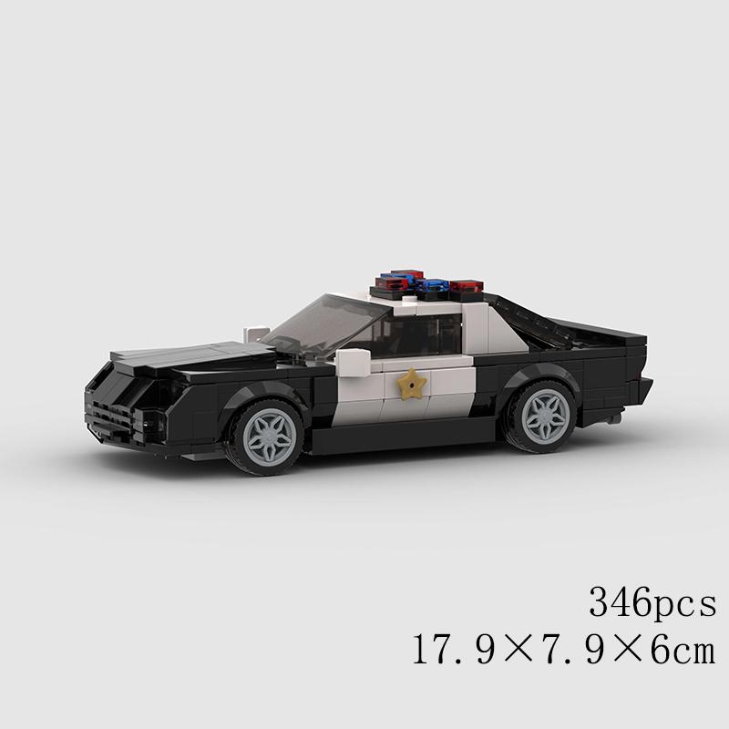 Классический Автомобиль Скорость MOC Внедорожник Гонки Полиция Модель Строительные Кубики Родстер Транспортное средство Город Супер Гонки Блоки Технический Рождественский подарок
