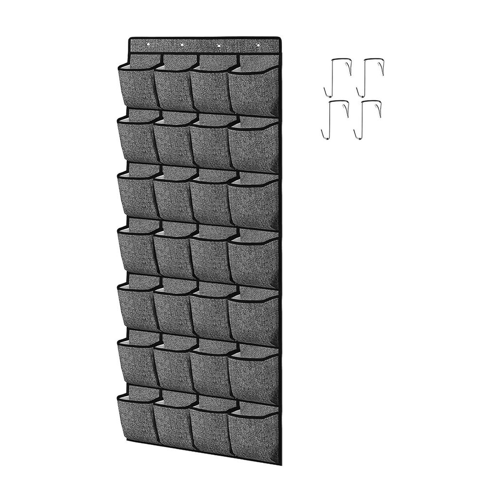 Non-Woven Door Hanging Bag 28-Pocket Wardrobe Organization Storage Case Large Capacity Socks Bras Organisers Holder