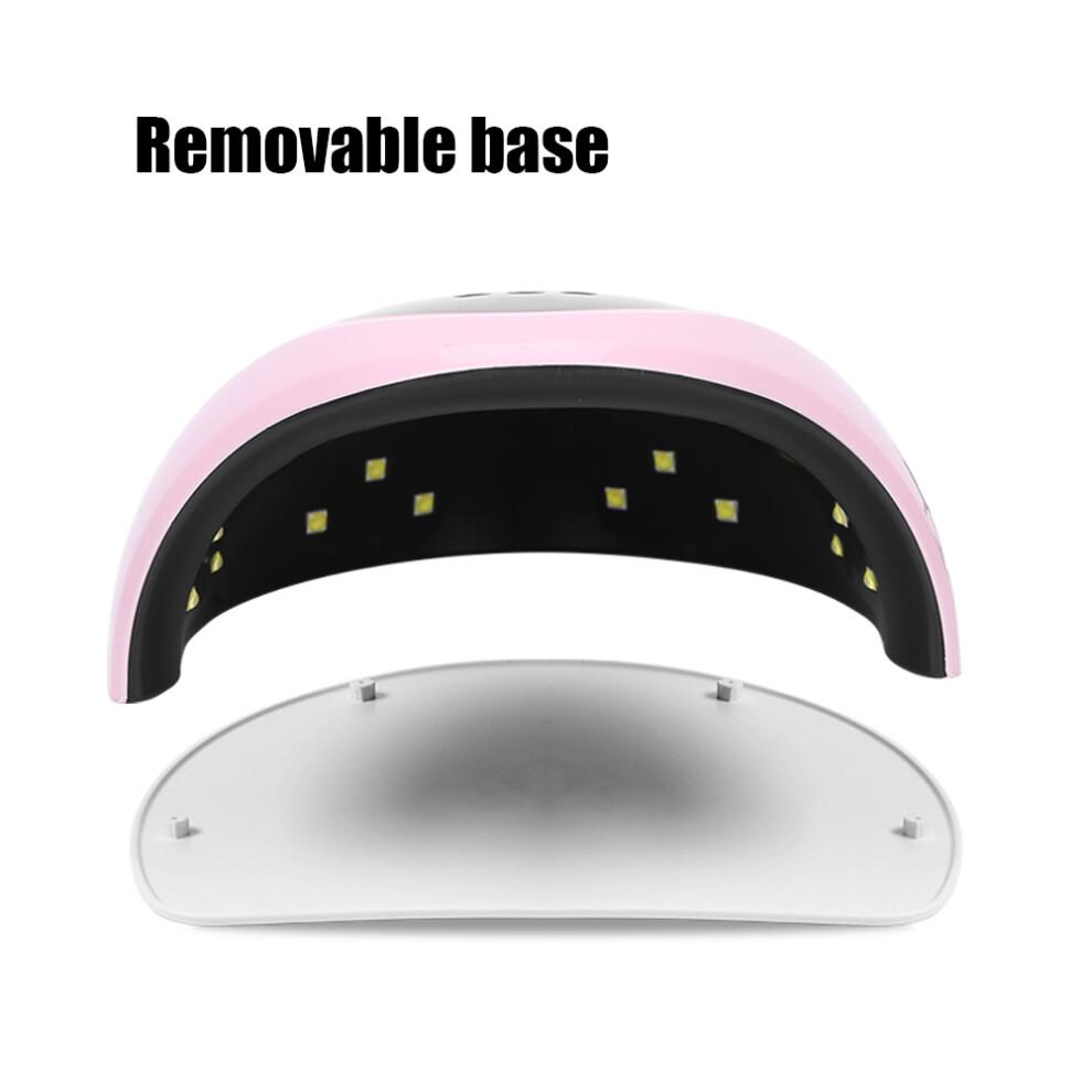 72W UV LED Nail Art Dryer Machine, s2 pro, Pink/White