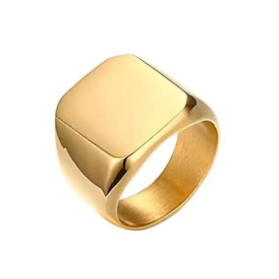 Кольцо для пары, простой стиль, хип-хоп, геометрическое, глянцевое, универсальное украшение, подарок для мужчин и женщин