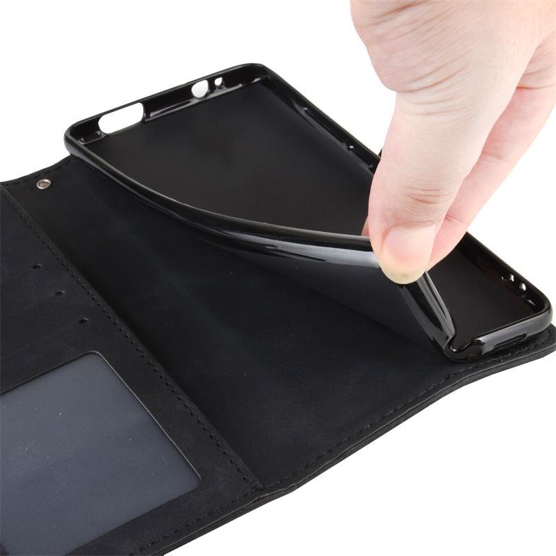 Leather Flip Case with Multi-Card Slots for ZTE Axon 60/Blade V60 4G