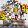 Graffiti Wall Murals Street Graffiti Wallpaper Wall Decoration Bedroom Living Room Wall Mural Fashion Style Graffiti Wallpaper