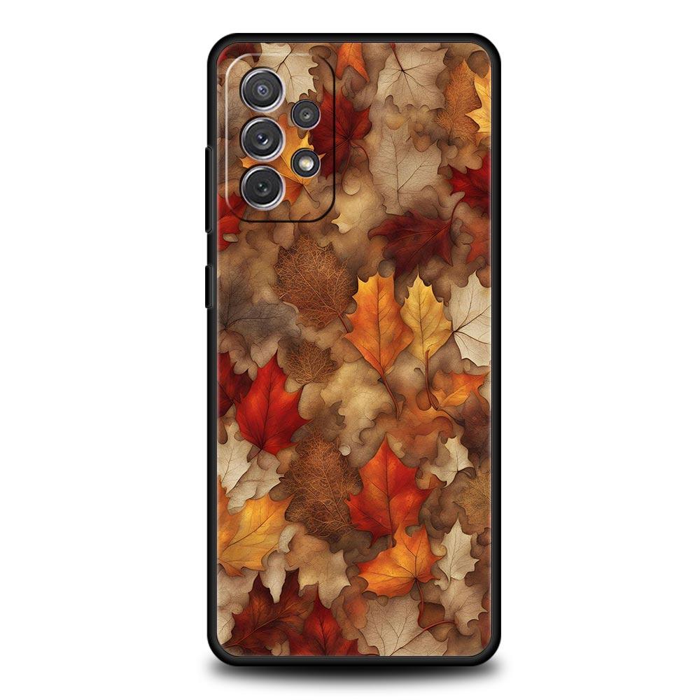 Мультяшный чехол-листок для Samsung Galaxy A55 A35 A17 A07 A15 A13 A25 A51 A71 A72 A73 A32 A52 A52S A41 5G Мягкий ТПУ чехол Capas