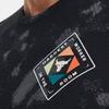 Under Armour SS23 Футболка с круглым вырезом со сплошным принтом Мужские топы Черные 1377928-001