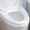 2 Pack Blue Toilet Seat Cover Crystal Velvet Material Toilet Mat Easy to Clean Toilet Seat Pad  Home