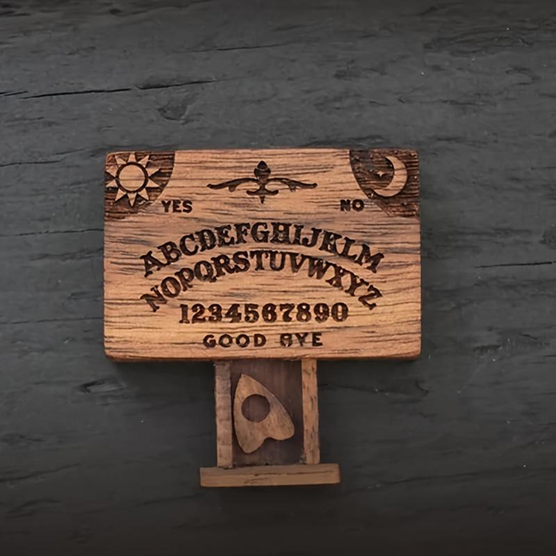 1/2 шт. с планшетками Ручные инструменты для гадания для паранормальных энтузиастов Мини спиритическая доска Уникальный подарок Доска Уиджи Деревянная